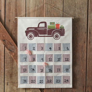 Farm Truck Advent Calendar 26''W x 34''H